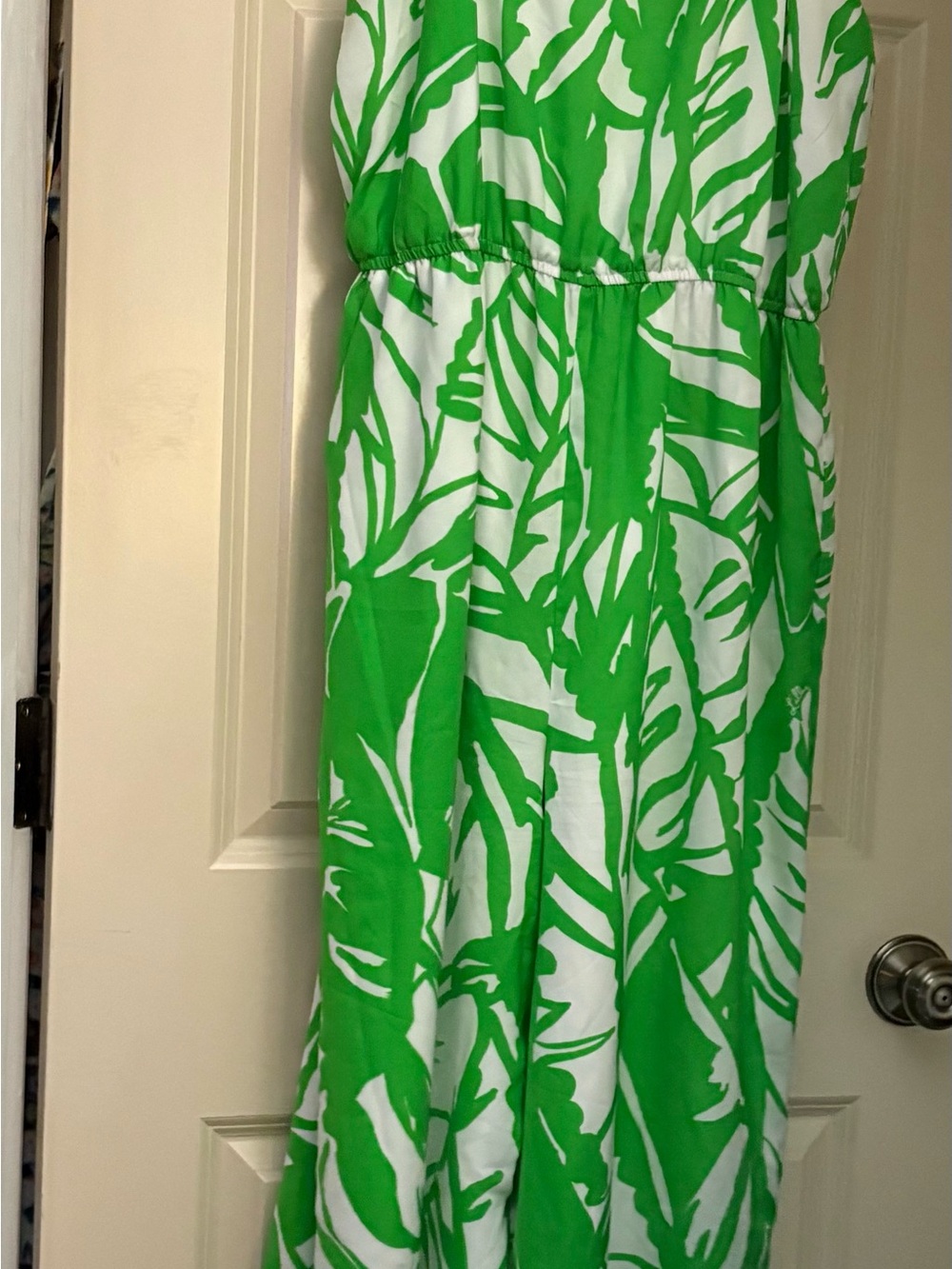 Lilly Pulitzer for Target Green and White Leaf Maxi Dress xl